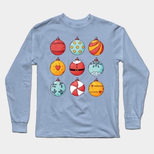 Christmas ball Ornament Collections Long Sleeve T-Shirt